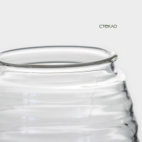 Баночка стеклянная для мёда и варенья с ложкой BellaTenero &laquo;Эко. Пчёлка&raquo;, 300 мл, 10&times;12,5 см