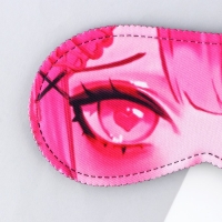 Маска для сна «Асами», 19.3 х 9.5 см, цвет розовый Маска для сна «Асами», 19.3 х 9.5 см, цвет розовый