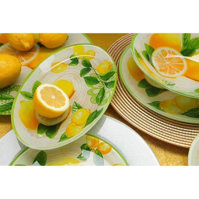 Блюдо сервировочное стеклянное овальное Доляна «Дольче», 24,5×15×2 см Блюдо сервировочное стеклянное овальное Доляна «Дольче», 24,5×15×2 см