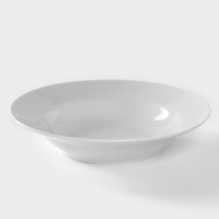 Тарелка фарфоровая глубокая &laquo;Идиллия&raquo;, 250 мл, d=20 см, белая