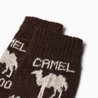 Носки мужские шерстяные, цвет коричневый, размер 27-29