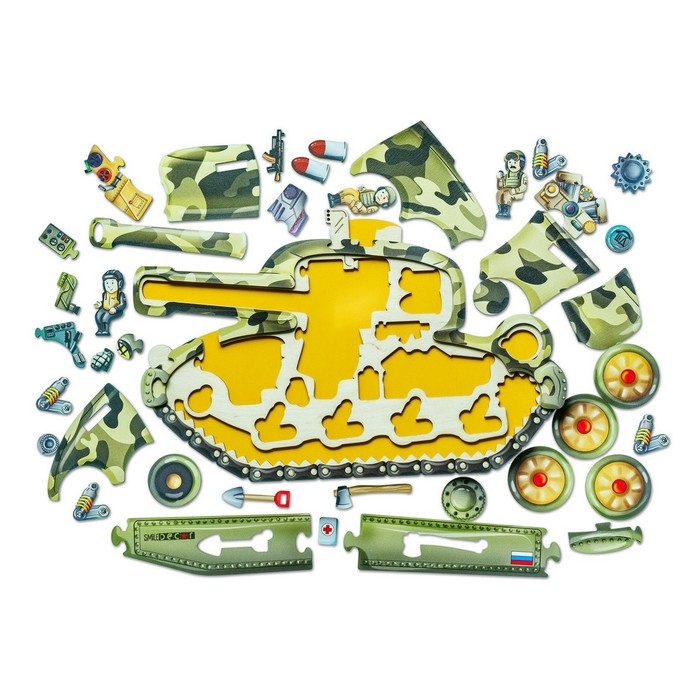 Пазл &laquo;Боевой танк&raquo;