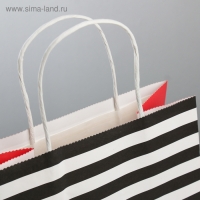 Пакет подарочный крафт, упаковка, &laquo;С Любовью&raquo;, 22 х 25 х 12 см