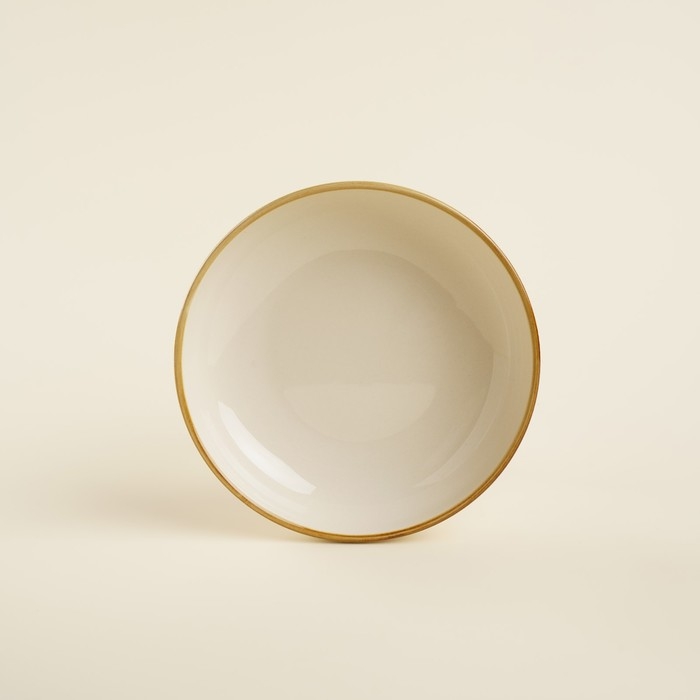 Набор мисок фарфоровых SL Home «Леггеро», 1,2 л, d=18,5 см, цвет бежевый Набор мисок фарфоровых SL Home «Леггеро», 1,2 л, d=18,5 см, цвет бежевый