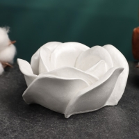 Подсвечник "Роза" 5х10см, перламутровый Подсвечник "Роза" 5х10см, перламутровый