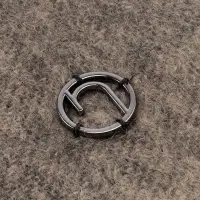 Палантин Charming, черный с бежевым