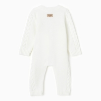 Комбинезон вязаный детский MINAKU, цвет белый, рост 80-86 см