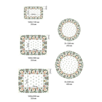 Набор столовый Этель "Сhristmas bells" скатерть 150х220 +/-3см с ГМВО, салфетки 40х40см-12шт Набор столовый Этель "Сhristmas bells" скатерть 150х220 +/-3см с ГМВО, салфетки 40х40см-12шт