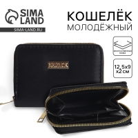 Кошелек женский NK 12,5х9х2 см, чёрный цвет Кошелек женский NK 12,5х9х2 см, чёрный цвет