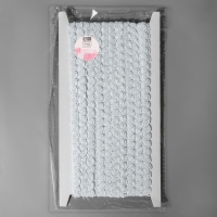 Тесьма декоративная &laquo;Волна&raquo;, 9 мм, 10 &plusmn; 1 м, цвет белый №1