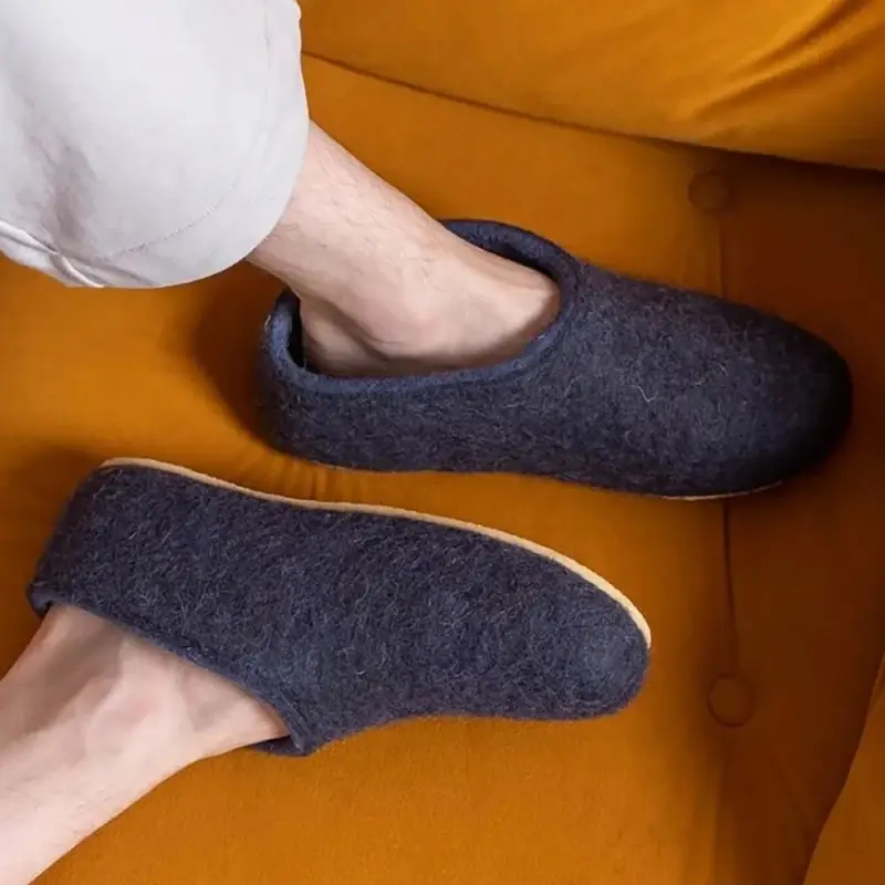 Домашние валенки Cant, темно-синие (клякса), размер 35