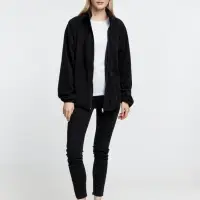 Куртка флисовая унисекс Fliska, черная, размер M/L