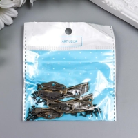 Петля для шкатулки металл фигурная бронза (набор 6 шт) 1,9х2,8 см