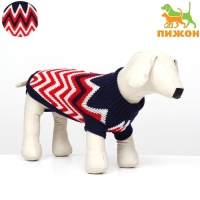 Свитер "Бегущие олени", L (ДС 30, ОШ 30, ОГ 45 см), синий Свитер "Бегущие олени", L (ДС 30, ОШ 30, ОГ 45 см), синий