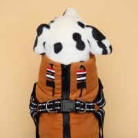 Куртка для собак со шлейкой, размер ХL (ДС 40, ОГ 50, ОШ 40 см), горчичная Куртка для собак со шлейкой, размер ХL (ДС 40, ОГ 50, ОШ 40 см), горчичная