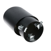 Насадка на глушитель 16.7&times;10 см, посадочный 76 мм, черный мат