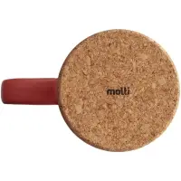 Кружка с пробковой подставкой Corky, оранжевая Кружка с пробковой подставкой Corky, оранжевая