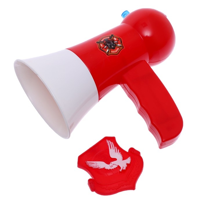 Мегафон &laquo;Пожарный&raquo;, 2 режима: сирена, громкоговоритель, работает от батареек