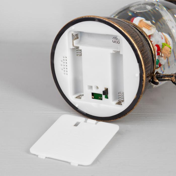 Светодиодная фигура &laquo;Дед Мороз с подарками&raquo; 14 &times; 23.5 &times; 11 см, пластик, батарейки ААх3 (не в комплекте), USB, свечение тёплое белое