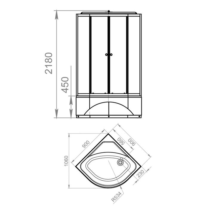 Душевая кабина Domani-Spa Delight Slim 99 high,черные стенки,прозрачное стекло, 90*90*218 см Душевая кабина Domani-Spa Delight Slim 99 high,черные стенки,прозрачное стекло, 90*90*218 см