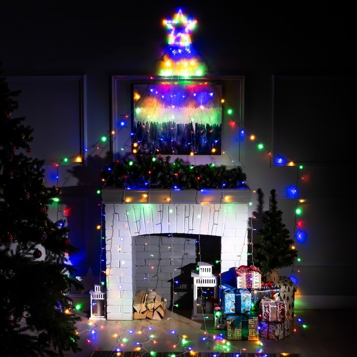 Светодиодная фигура &laquo;Комета&raquo; 3.5 м, пластик, 9 нитей, 220 В, свечение мульти