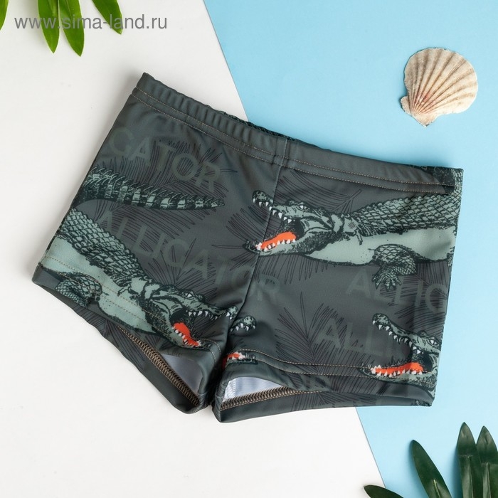 Трусы купальные KAFTAN "Alligator", рост 98-104 (30), хаки