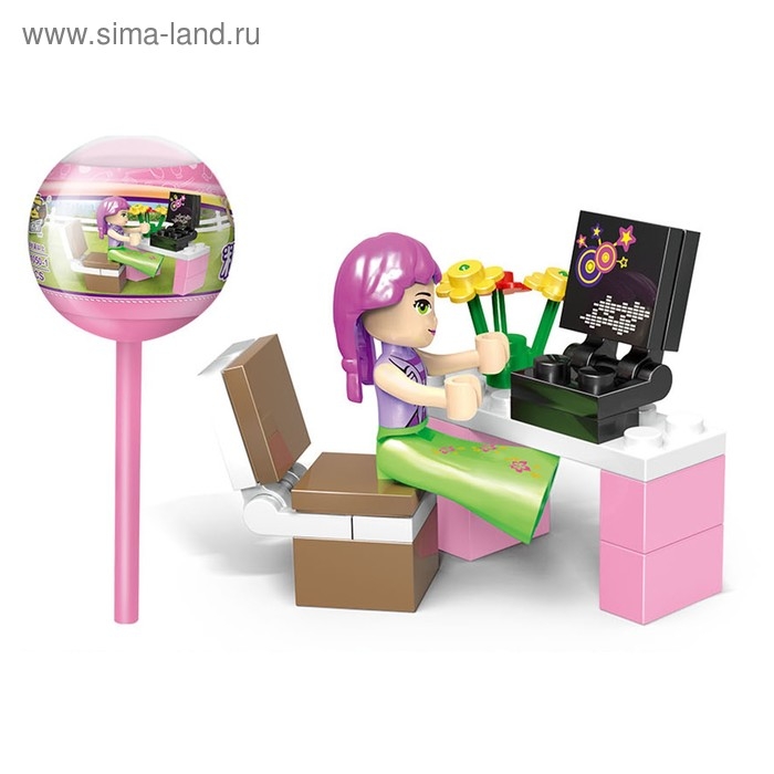 Конструктор в чупсе &laquo;Девчонки&raquo;, 6 видов МИКС