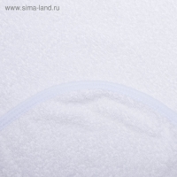 Полотенце-уголок для крещения с вышивкой, размер 100х100см, цвет белый, К40/1