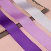 Набор атласных лент, 3 шт, размер 1 ленты: 50 мм &times; 23 &plusmn; 1 м, цвет фиолетовый спектр