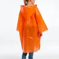 Дождевик-плащ детский BrightWay Kids, оранжевый Дождевик-плащ детский BrightWay Kids, оранжевый