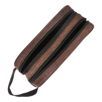 Пенал мягкий 2 отделения, 100 х 220 х 70 мм, объёмный, с ручкой,Calligrata, "Коричневый" Пенал мягкий 2 отделения, 100 х 220 х 70 мм, объёмный, с ручкой,Calligrata, "Коричневый"