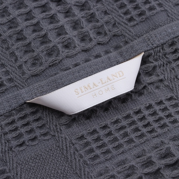 Полотенце вафельное SL HOME: Chess "Гри Сандре" 30х60 см, 100% хлопок, 350 г/м2