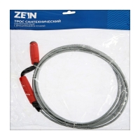 Трос сантехнический ZEIN, оцинкованный, с вращающейся ручкой, d=6 мм, L=3.5 м Трос сантехнический ZEIN, оцинкованный, с вращающейся ручкой, d=6 мм, L=3.5 м