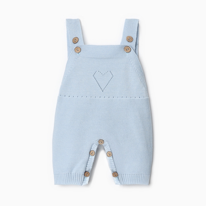 Комбинезон детский вязаный MINAKU, рост 80-86, цвет голубой