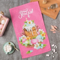 Полотенце пасхальное Доляна &laquo;Светлая пасха&raquo; 35х60 см, 100% хл, 160г/м2