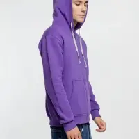 Толстовка на молнии с капюшоном Siverga Heavy, фиолетовая, размер M