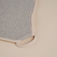 Мочалка массажная SL Home &laquo;Ортика&raquo;, бамбуковое волокно, 21&times;20,5 см, цвет бежевый