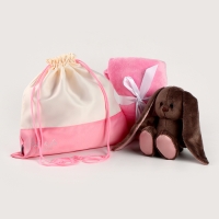 Мягкая игрушка "Зайчик Lu с пледом", заяц, 25 см Мягкая игрушка "Зайчик Lu с пледом", заяц, 25 см