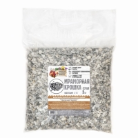 Мраморная крошка "Рецепты Дедушки Никиты", серая, фр 5-10 мм , 5 кг Мраморная крошка "Рецепты Дедушки Никиты", серая, фр 5-10 мм , 5 кг