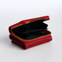 Кошелёк женский на кнопке, цвет красный Кошелёк женский на кнопке, цвет красный