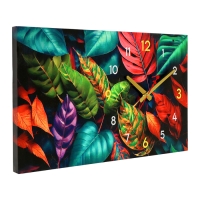Часы-картина настенные интерьерные "Разноцветные листья", бесшумные, 35 х 60 см Часы-картина настенные интерьерные "Разноцветные листья", бесшумные, 35 х 60 см