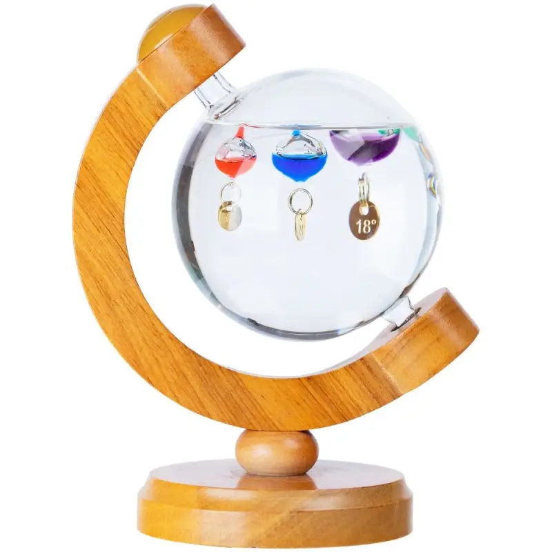 Термометр-шар &laquo;Галилео&raquo; в деревянном корпусе