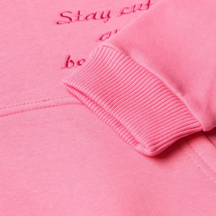 Свитшот детский НАЧЕС, цвет тёмно-розовый, рост 98 см