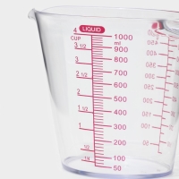 Стакан мерный, 1 л, 19&times;11&times;13 см, цвет прозрачный