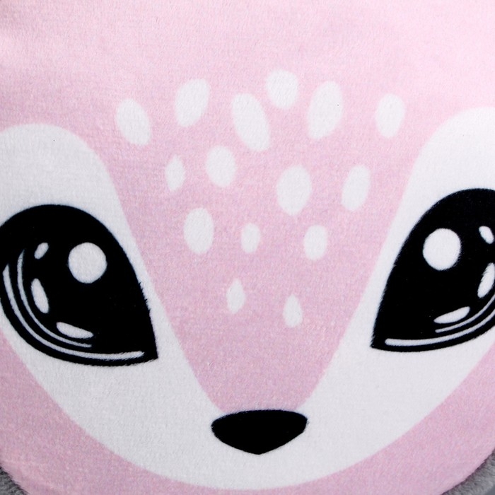 Рюкзак детский плюшевый, круглый &laquo;Оленёнок&raquo;, 18 &times; 18 см