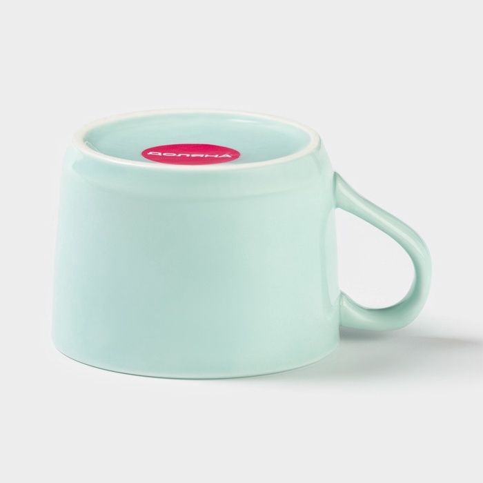 Кружка керамическая с фигуркой на дне «Зверята. Панда», 250 мл, 11,5×9×6,5 см, цвет бирюзовый Кружка керамическая с фигуркой на дне «Зверята. Панда», 250 мл, 11,5×9×6,5 см, цвет бирюзовый