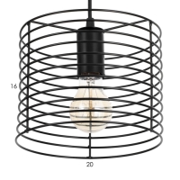 Люстра Кронис Подвес BayerLux цвет черный оникс 1х40Вт цоколь E27 Люстра Кронис Подвес BayerLux цвет черный оникс 1х40Вт цоколь E27