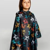 Дождевик-пончо детский AquaStop Kids на заказ, разноцветный,6-8 лет