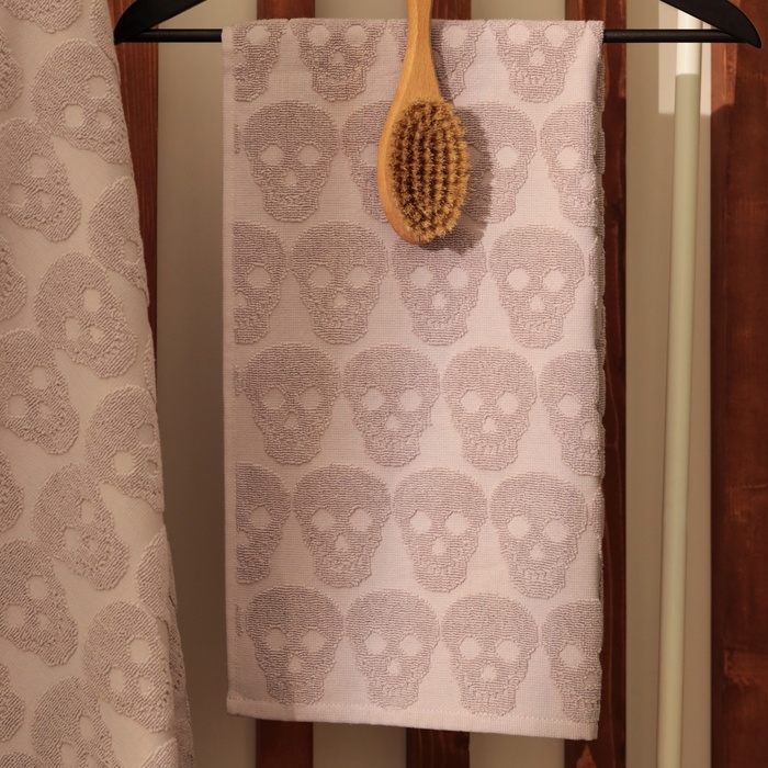 Полотенце махровое Love Life Полотенце махровое Love Life "Sculls" 30*50 см, светло-розовый, 100% хл, 450 гр/м2