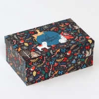 Набор коробок подарочных 15 в 1 &laquo;Европейский&raquo;, 12 х 7 х 4 см - 46,6 х 35,2 х 17.5 см, Новый год